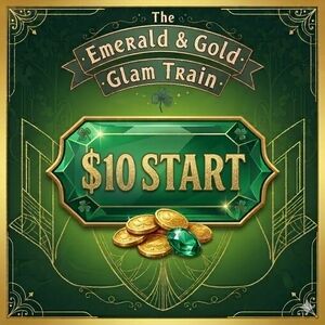*** Green & Gold Glam Train *** $10 START Unlisted Item  101---150
